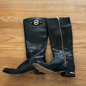 Black Michael Khors Riding boots